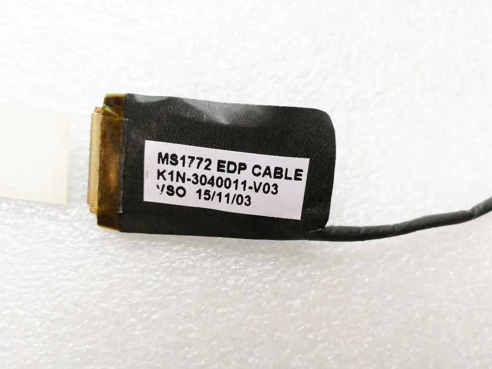 Новый оригинальный для MSI GS70 MS1772 UX7 GT72 MS1781 led lcd lvds кабель K1N-3040011-V03 | Компьютеры и