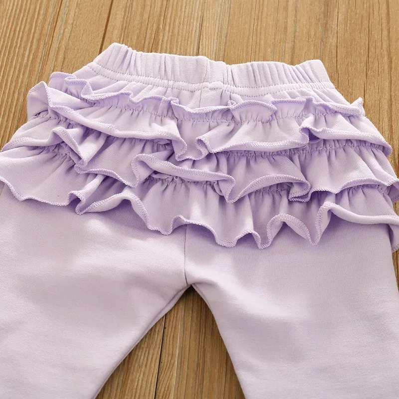 

2020 New Baby Long Sleeve Children Suit Colorful Printing Trousers Cotton Casual Kids Clothes Set