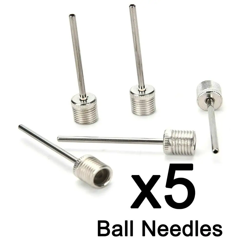 

5Pcs 38mm US Type Metal Inflator Ball Needles Pin Stainless Steel Air Valve Adaptor for Basketball Soccer Football volleyball