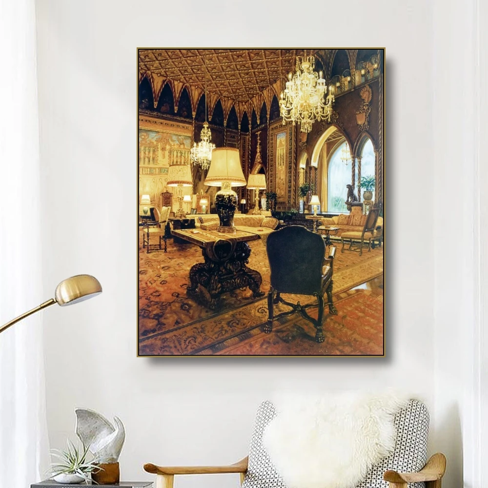 

Laeacco Big Houser Still Life Canvas Painting Posters Prints For Living Room Restaurant Wall Pictures Home Art Decor