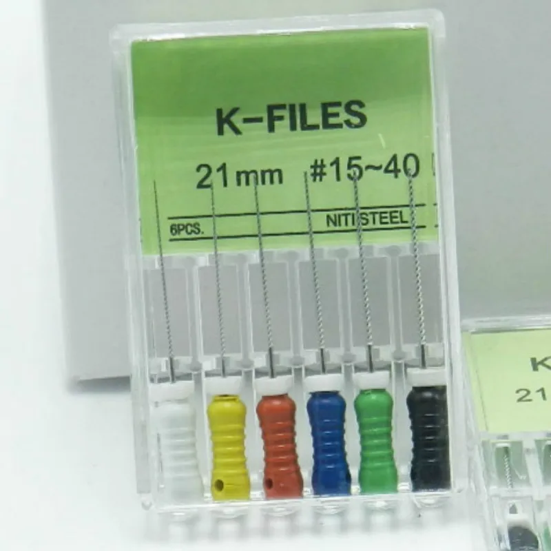 1 упаковка стоматологических NITI K-файлов для корневого канала endo K-FILE NitiFlex Dental handuse