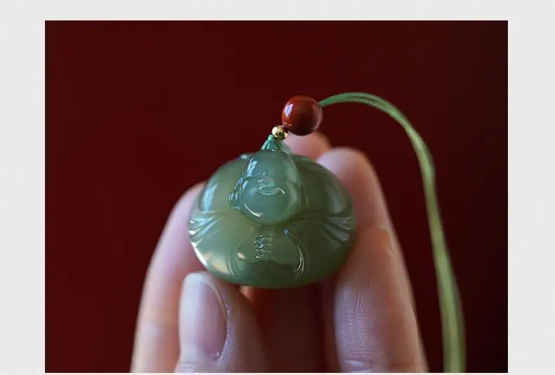 Китайское традиционное резьбовое ожерелье ручной работы из натурального