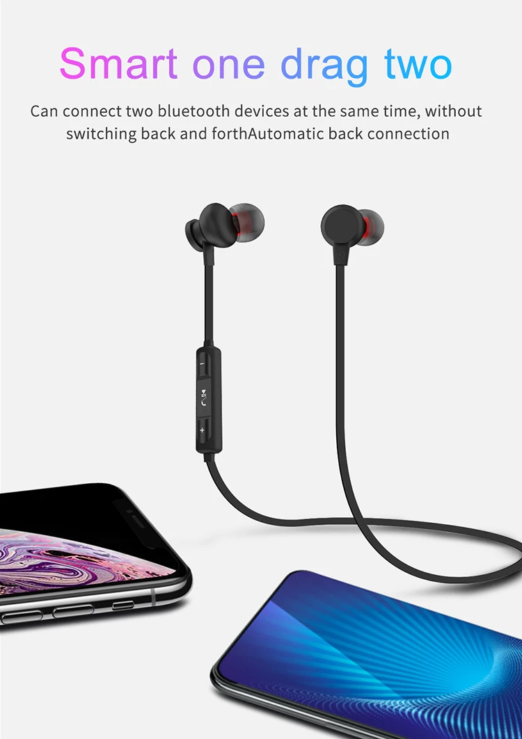 Шейная Магнитная bluetooth-гарнитура Беспроводная Bluetooth 5 0 наушники стерео с