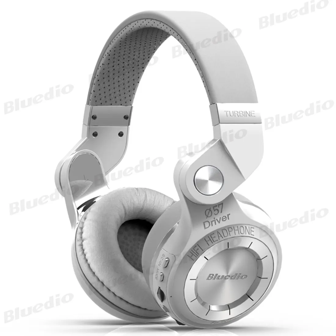 White bubble bag Bluedio T2+ Bluetooth наушники 5,0 беспроводные/Проводные Airphone 4 цвета стерео гарнитура с fm-радио и sd-картой для звонков и музыки - Цвет: White bubble bag