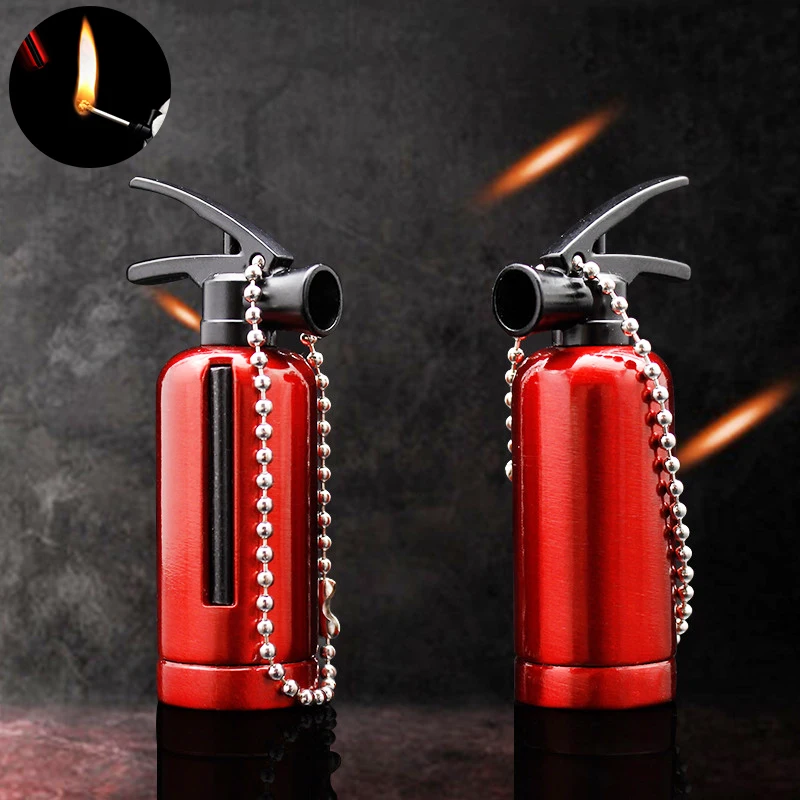 Перманентная Оригинальная зажигалка в форме огнетушителя металлическая