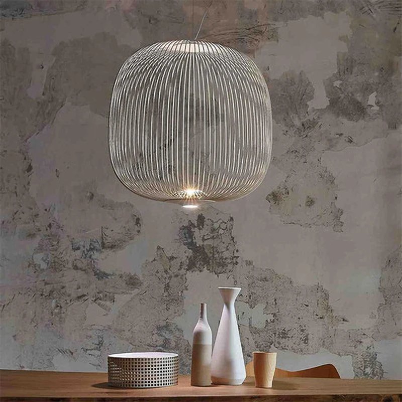 Скандинавский промышленный стиль Foscarini спицы клетка для птиц люстра с пультом
