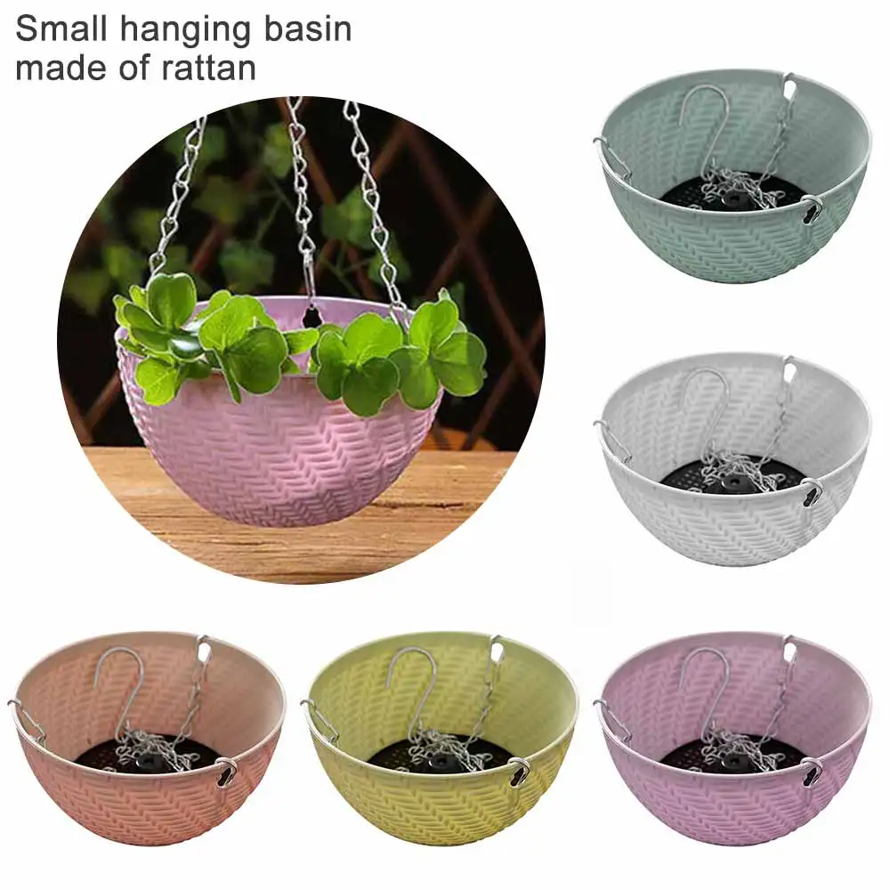 

1pc Resin Plant Flower Hanging Pot Basket Indoor Plant Hanger Outdoor Hanging Pot Holder Basketpc