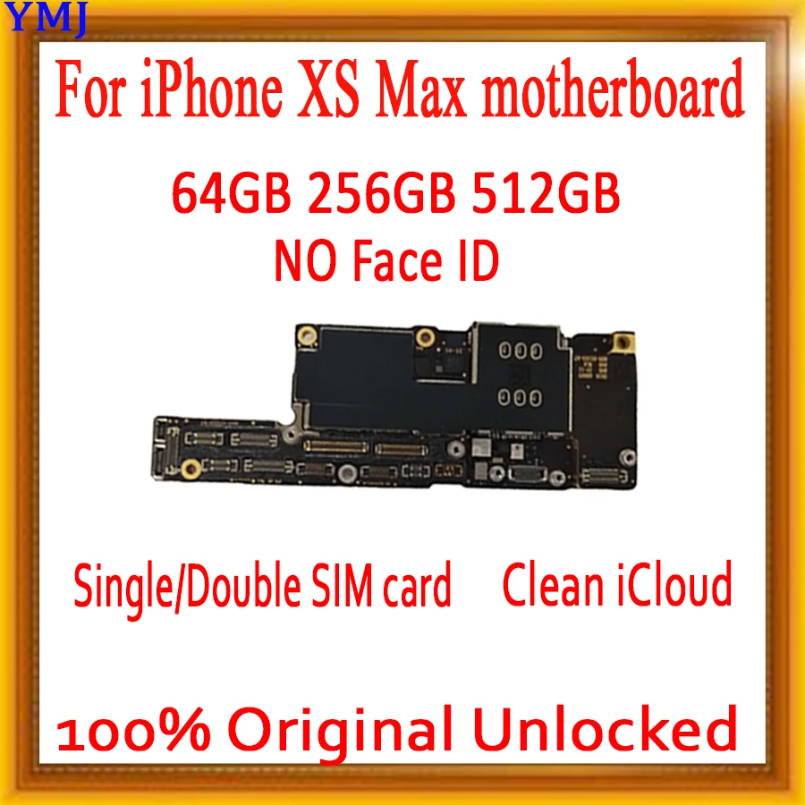 Полностью протестированная разблокированная материнская плата для iPhone XS Max без распознавания лица материнская плата для iPhone XS Max логическая плата 64GB 256GB 512GB