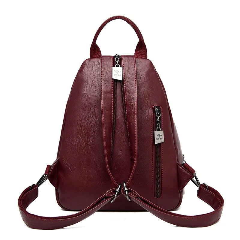 Рюкзак женский из мягкой искусственной кожи в европейском и американском стиле