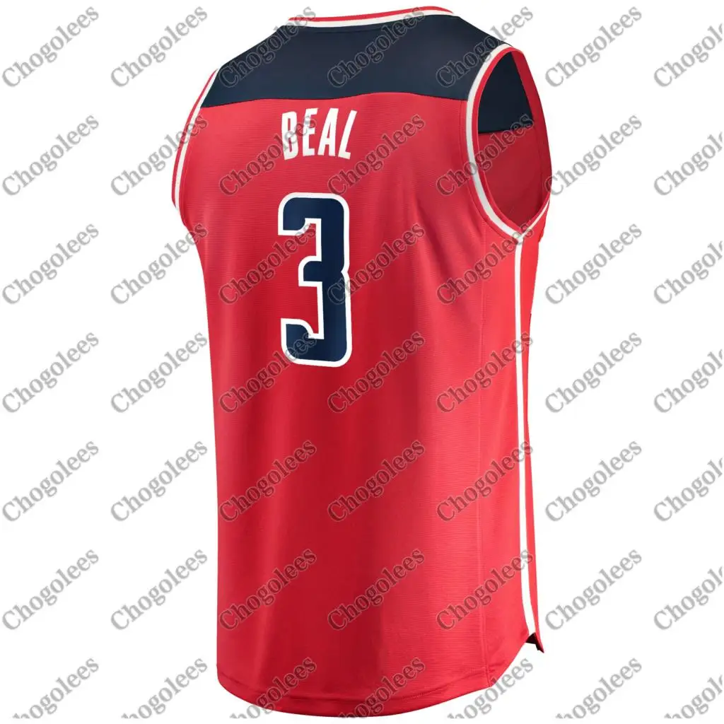 

Men Basketball Jersey Bradley Beal Washington Branded Fast Break Player Jersey Icon Edition Red