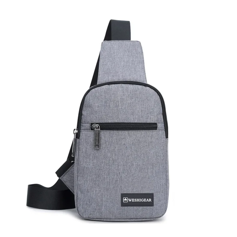 

2021 new Korean men's chest bag fashion casual waterproof small shoulder bag high-end men's bag trend outdoor sports bag
