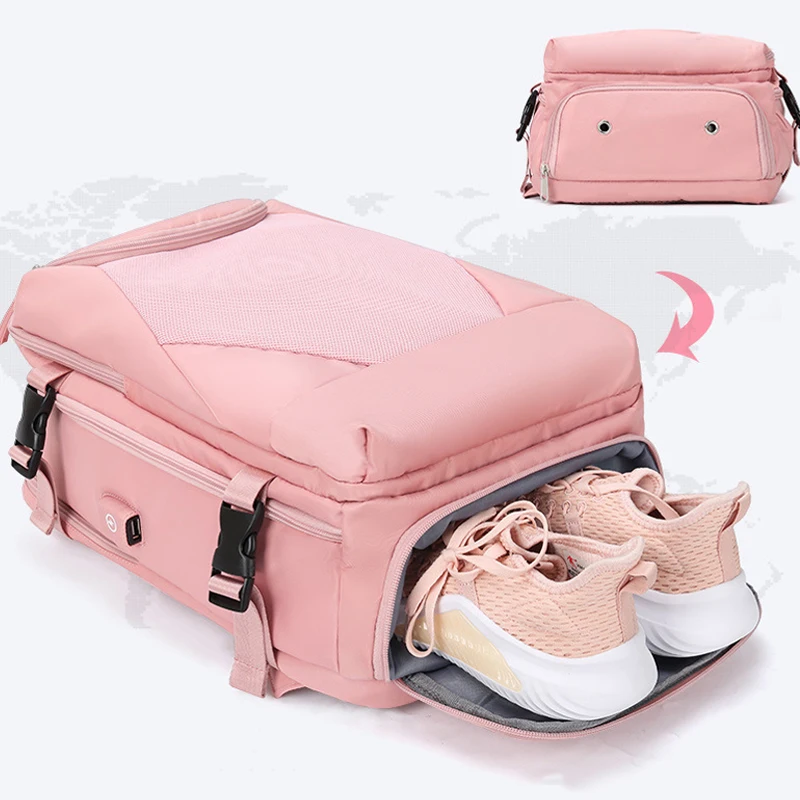 

Fashion Multifunction Large Capacity Waterproof Travel Backpack Men Women Laptop Backpacks Luggage Bag Mochilas Shoes Storage