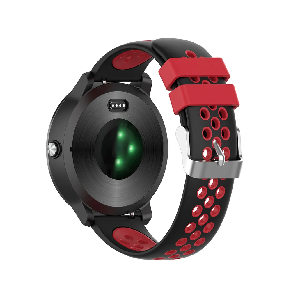 Силиконовый ремешок 20 мм для Garmin VIVOMOVE 3/HR Sport для samsung Galaxy Watch 42 мм R815 для Timex Weekender/Expedition