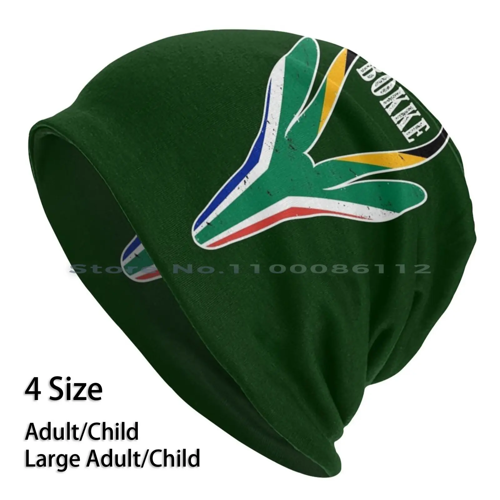 

South African Rugby Springbok Bokke Beanies Knit Hat South Africa Bokke Bokbefok Braai Flyhalf Hooker Tackle Brimless Knitted