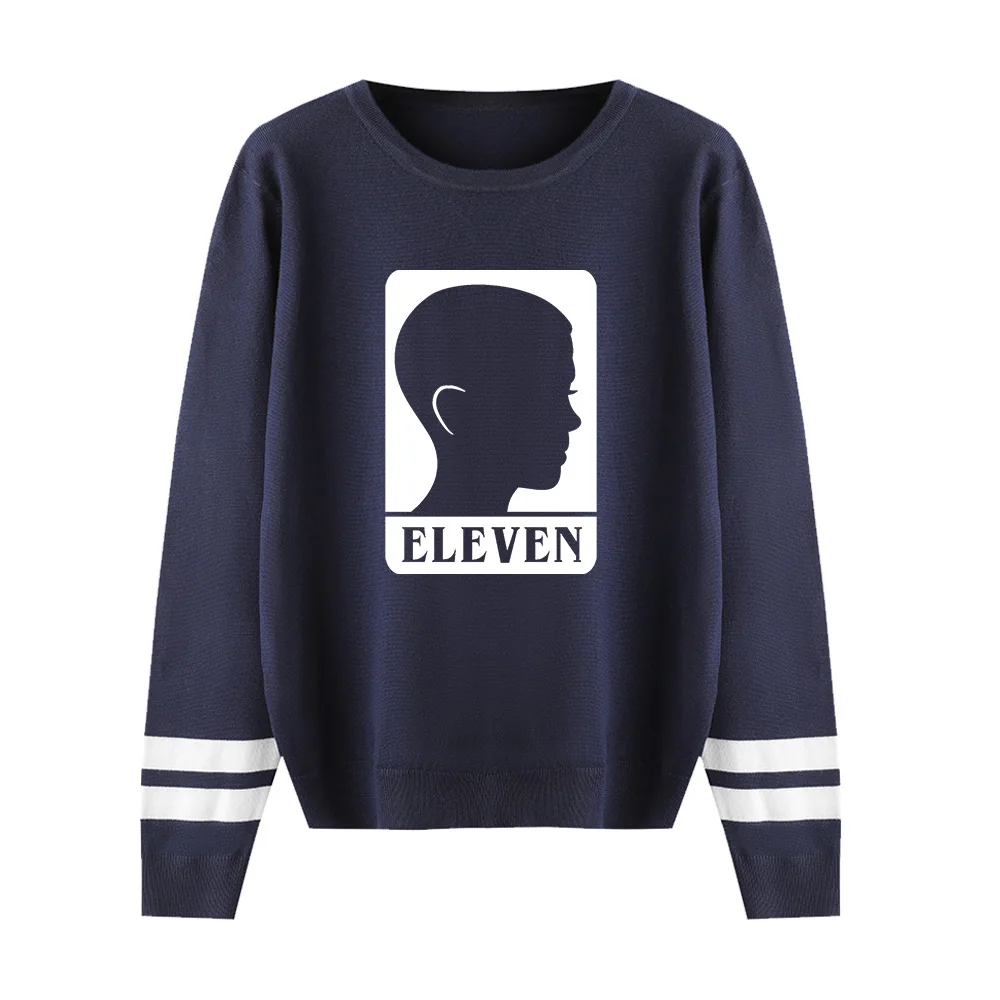 Stranger things cute warm winter clothes women's long sleeve sweaters pullover pink blue gray black dark | Женская одежда