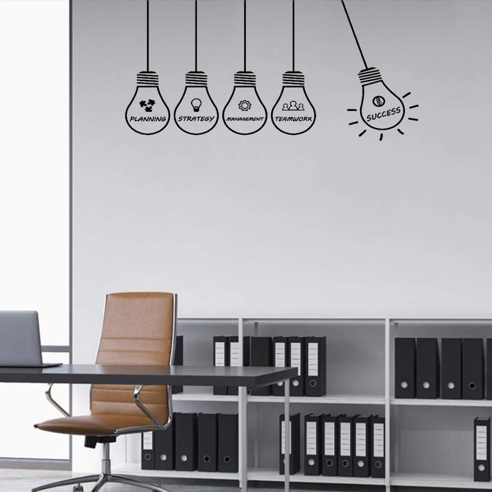 Креативный светильник Настенный с виниловые наклейки ПВХ на стену разработки