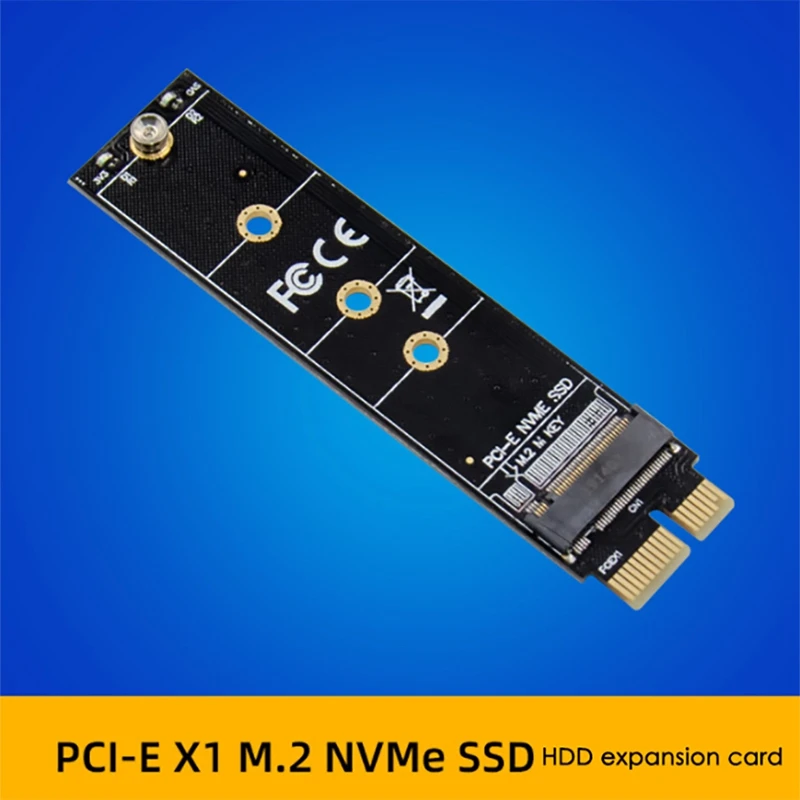 

PCI-E X1 M.2 Key M NVMe SSD Hard Drive Expansion Card M.2 NVMe to PCIe Riser Card for PC Laptop