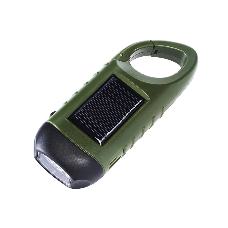 LED Flashlight Hand Crank Dynamo Torch Lantern USB Charging Solar Power Tent Light For Outdoor Camping | Освещение