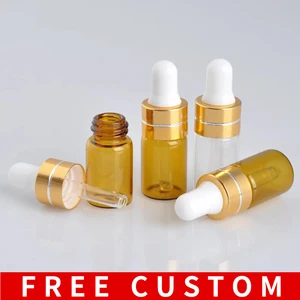 100 шт.лот 3 мл мини портативный стеклянный многоразовый флакон для духов и пустой косметический контейнер с резиновой головкой и пипеткой