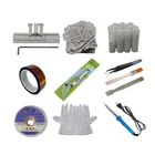 Прямое нагревание BGA Reball Reballing Net универсальные трафареты набор шаблонов серебристые стальные сварочные флюсы с подставкой паяльный шар