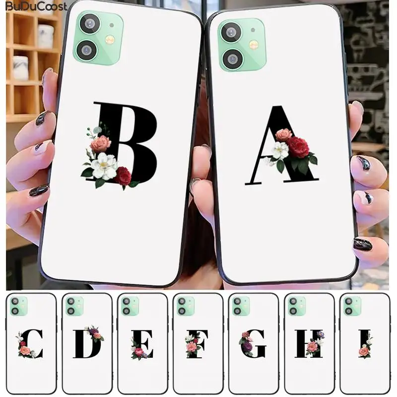 

Lovebay Customized Initial Letter Phone Case For Iphone 7 8 Plus 11 Pro 11 Pro Max X XS XR XS MAX Case