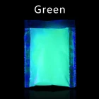 Светящаяся пудра светится в темноте для художественных поделок, вечерние украшения для ногтей, 10 г, зеленый цвет, фосфхо