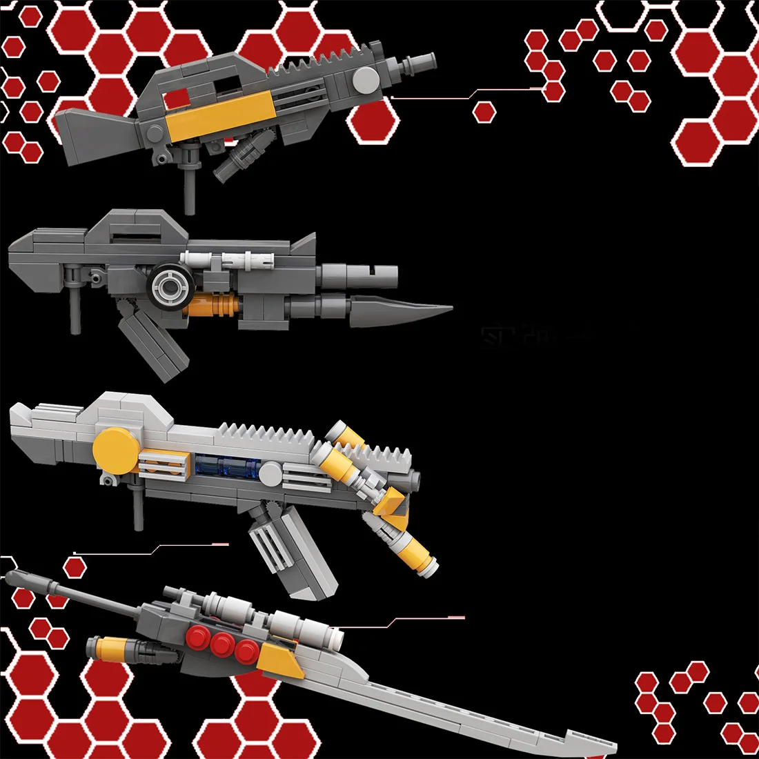 

New 1205+Pcs MOC Mecha Building Blocks Small Particles Mecha Model Assembly Mecha Bricks Toy With Platform And Weapon
