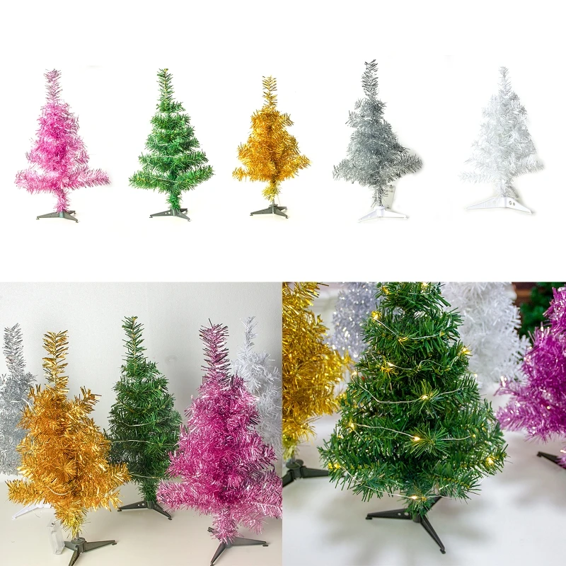 

Christmas Tree Ornament with LED Light Adornment Desktop Decorations Shopping Mall Hotel Home Party Supplies