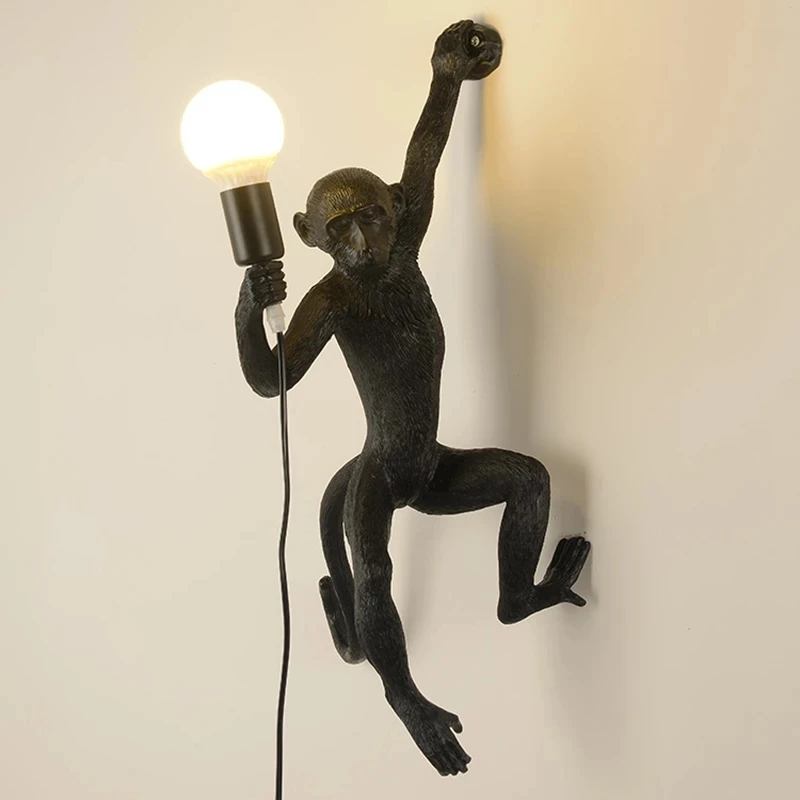 

Modern Monkey Wall Lights Lighting LOFT Nordic LED Resin Indoor Decoration Wall Lamp Bedroom Corridor Aisle Kitchen Fixtures