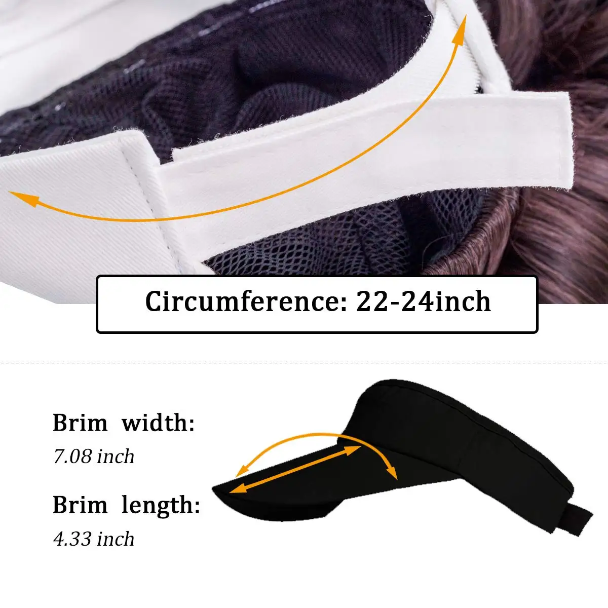 SHANGZI Ponytail Extension Cap hair Synthetic Wig Curly Wavy Wigs with Visor Hat Ponytail Wigs for Women Hat  Baseball 2021