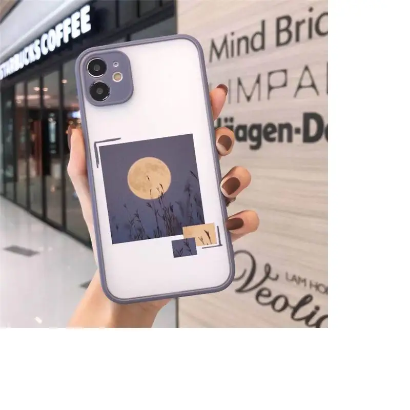

Aesthetic Literary Pattern Phone Cases matte transparent For iphone 7 8 11 12 plus mini x xs xr pro max cover