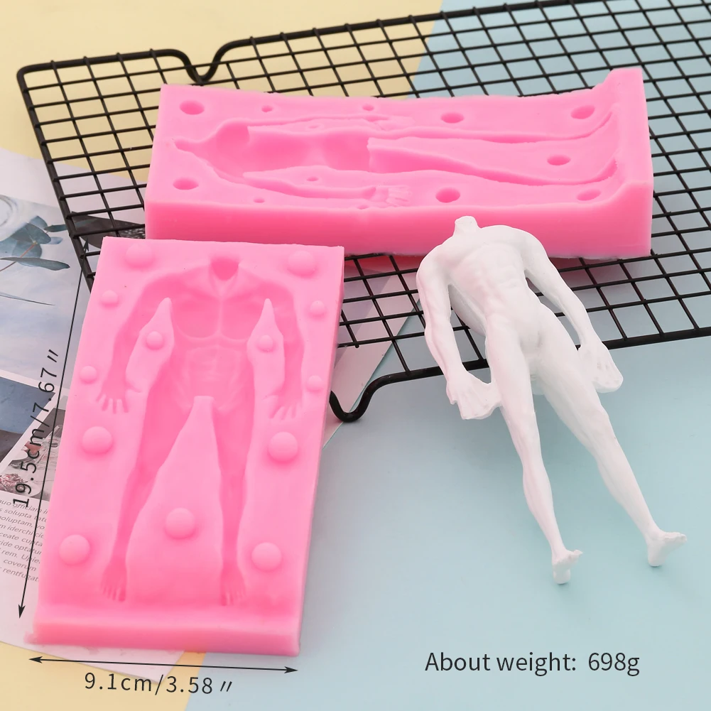 Кукла средства ухода за кожей 3D силиконовая форма для фонданов, шоколада для декорирования торта глины пресс-форма для мужские и женские DIY Инструменты для выпечки для свадьбы