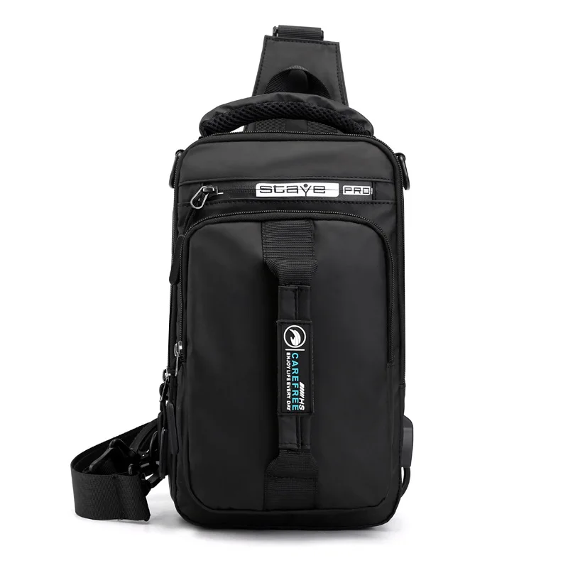 Weysfor Multifunction Crossbody Bags USB Charging Chest Pack Messengers Chest Bag Waterproof Large Capacity Shoulder Bag