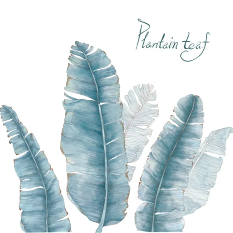 

Nordic Banana Leaf Wall Sticker Home Decor Living Room Tropical Plants Leaves Vinyl Wall Decal Bedroom Decorative Sticker Muraux