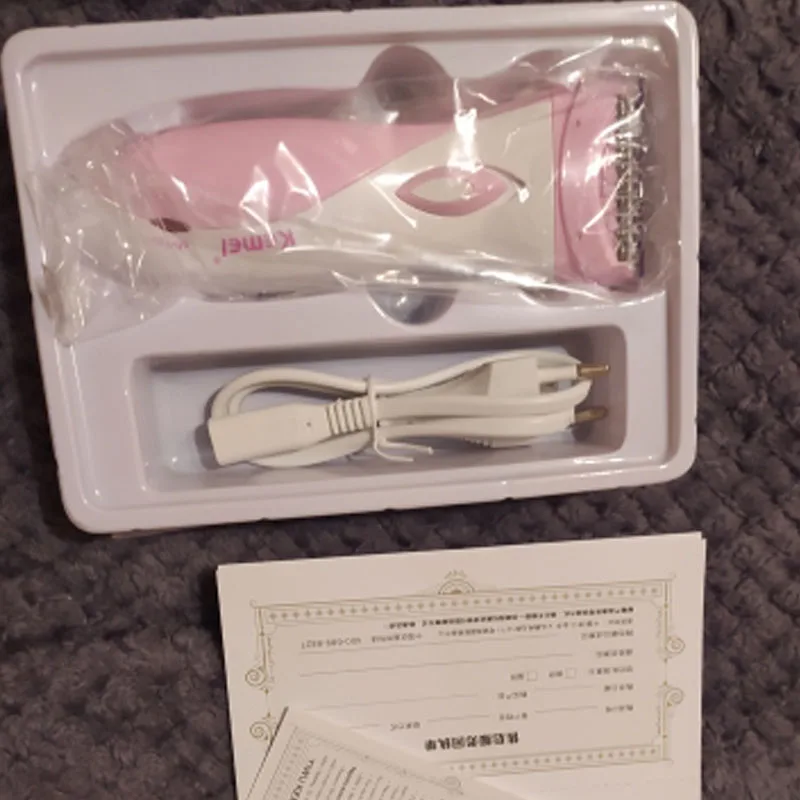 

110-240V Womens Electric Lady Shaver Razor Epilator Arm Leg Armpit Body Hair Remover Trimmer Rechargable for Face Body