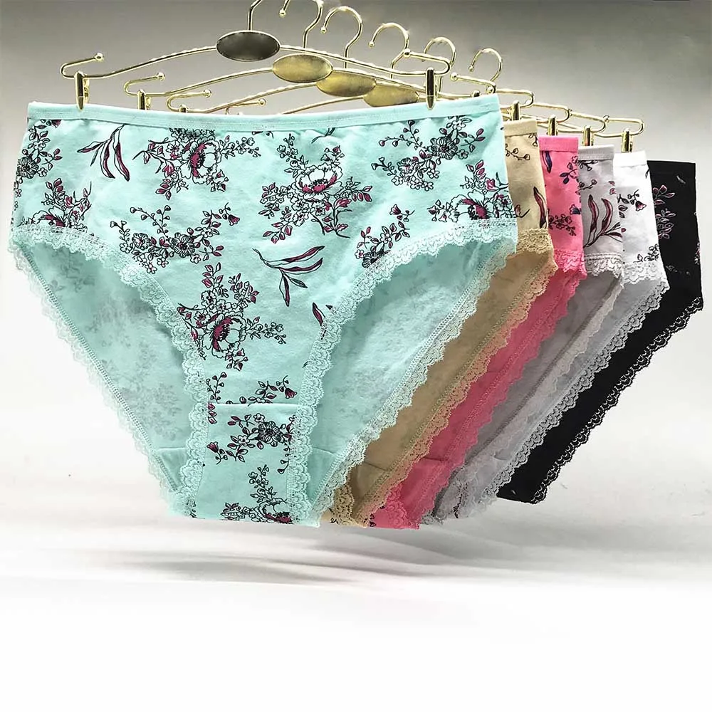 

Трусики женские хлопковые с завышенной талией, размеры XXL, XXXL, XXXXL, 6 шт./лот