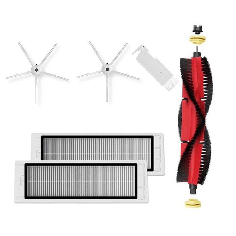 

Детали для пылесоса XiaoMi Roborock S5 Max S50 S55 S6, чистые аксессуары, моющийся фильтр НЕРА, основная и боковая щетки