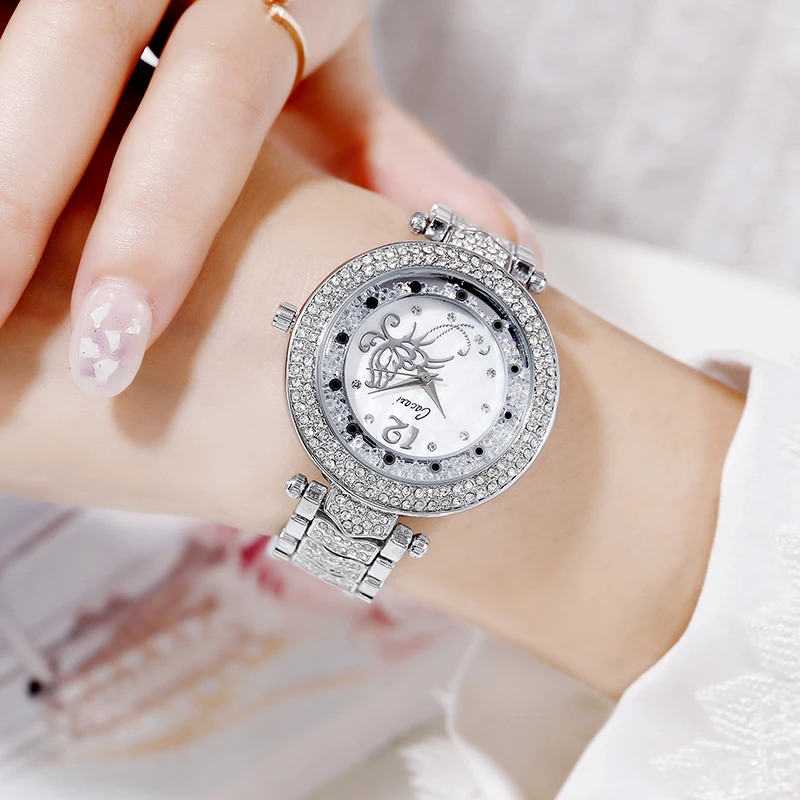 Часы женские кварцевые с браслетом и кристаллами A149 | Наручные часы