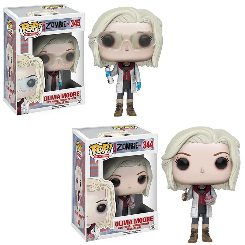 Фильмы iZombie виниловые фигурки игрушки #345 #344 Olivia &quotLiv&quot Moore Фигурки коллекционеры