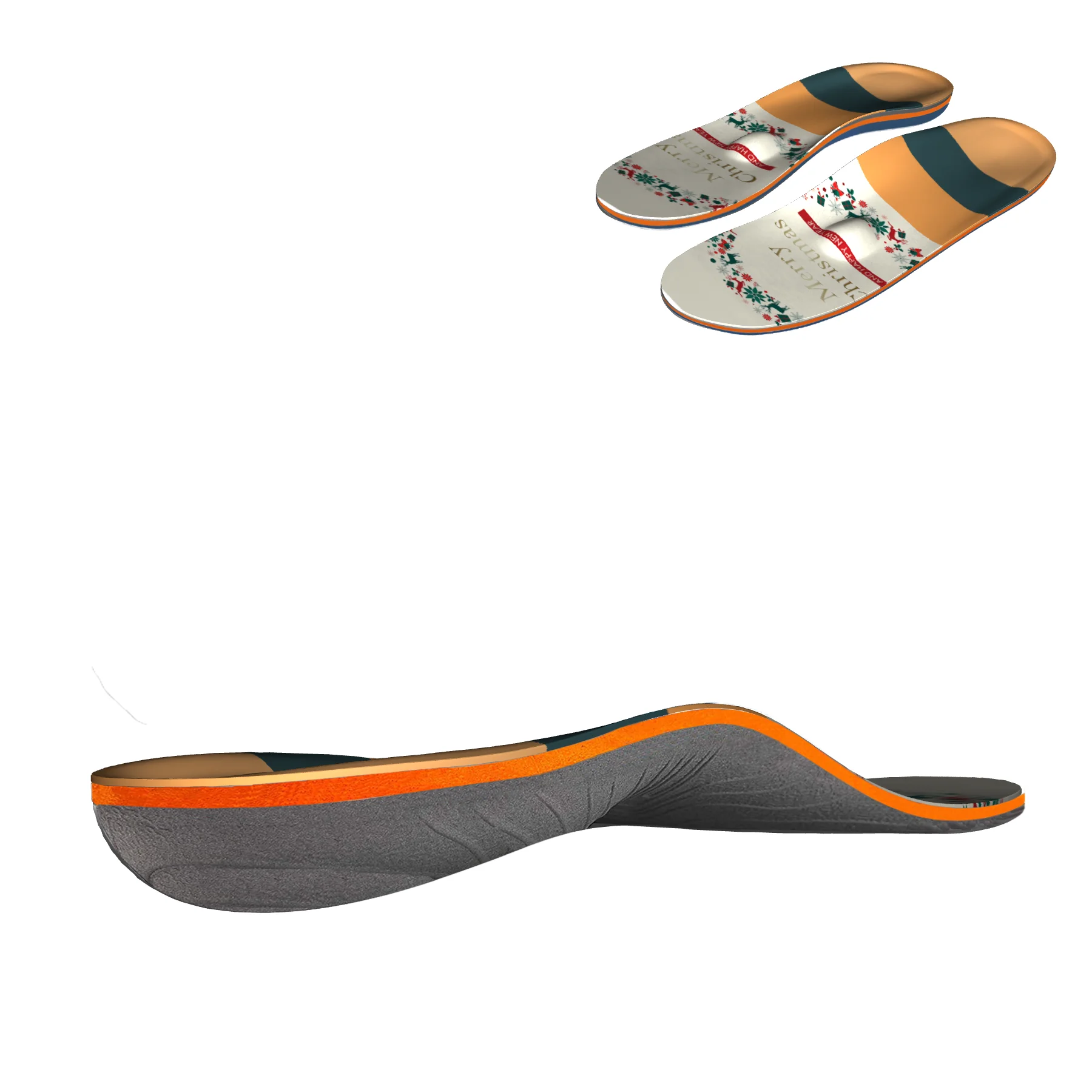 Вставленные ортопедические стельки из ЭВА с поддержкой свода стопы полная длина