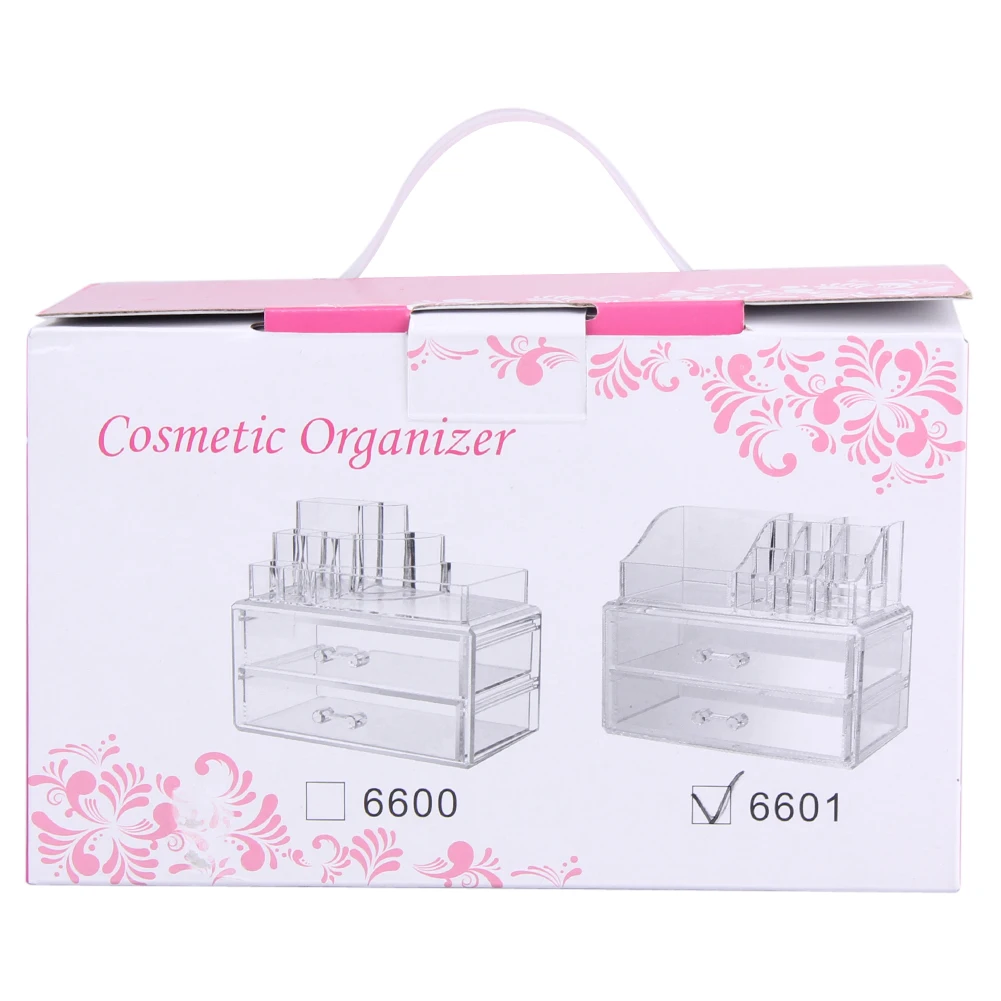 

NEW Makeup Organizer Storage Box Acrylic Cosmetic Tool Organizer Jewelry Organizer Makeup Storage 1/2 layer Drawers Case