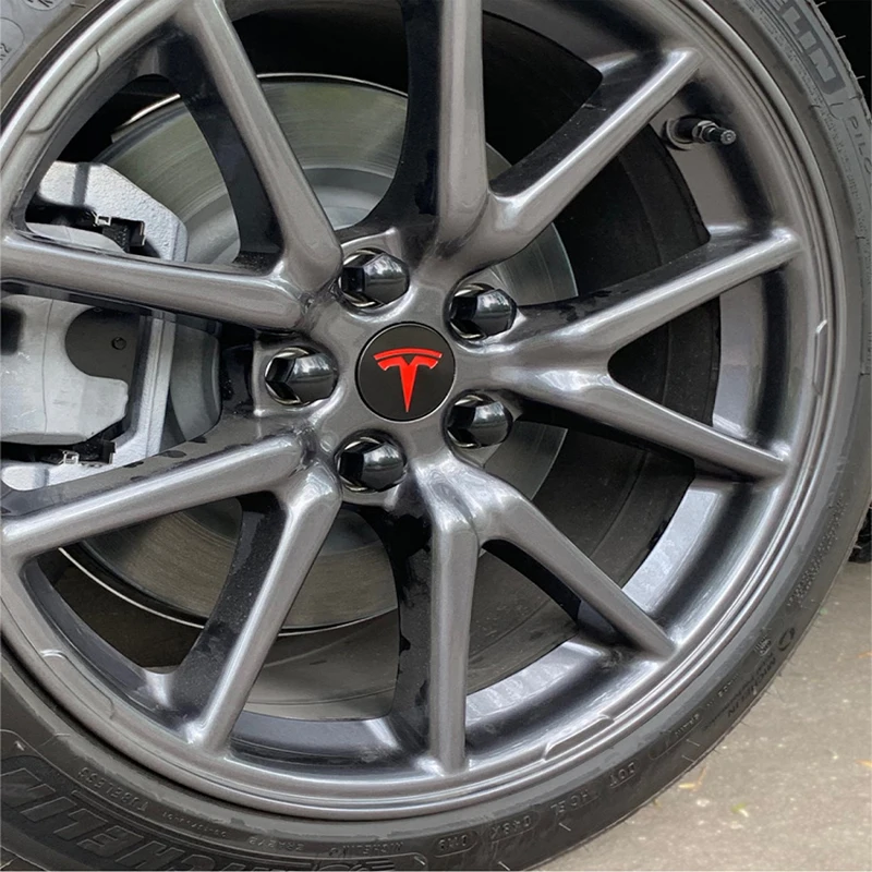 Алюминиевая Центральная крышка колеса для Tesla Model 3/ S/ X ступицы с винтом комплект