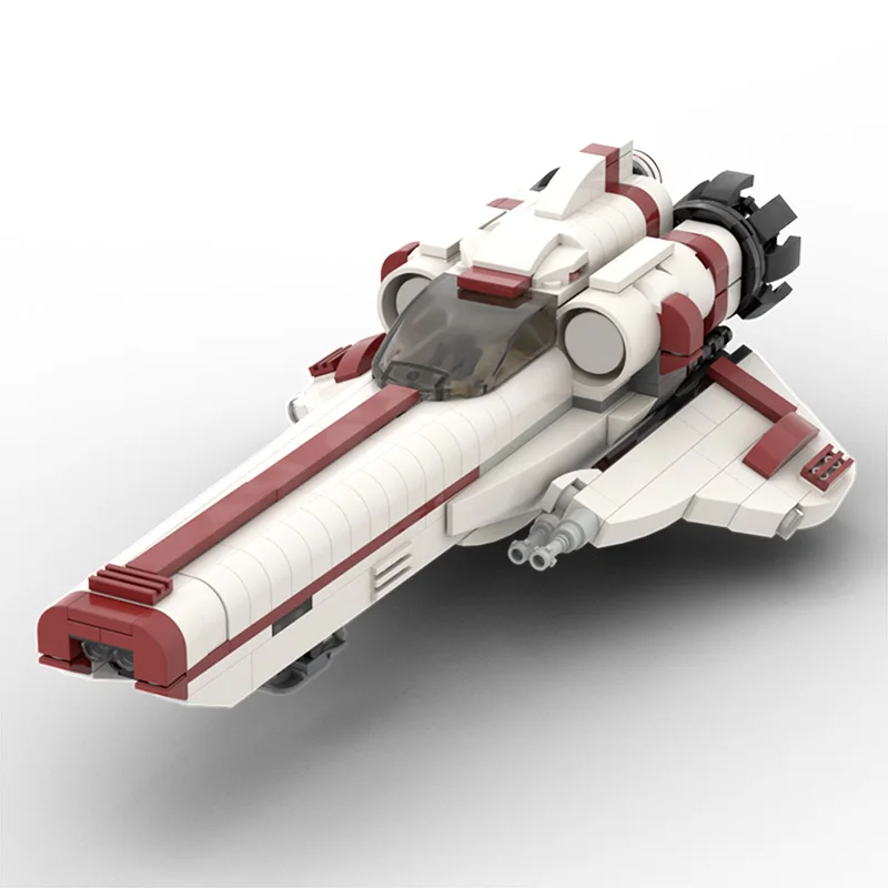 

Конструктор MOC Space Series, модель космического корабля MKI Battlestarals, колониальный высокотехнологичный конструктор, образовательная детская игруш...