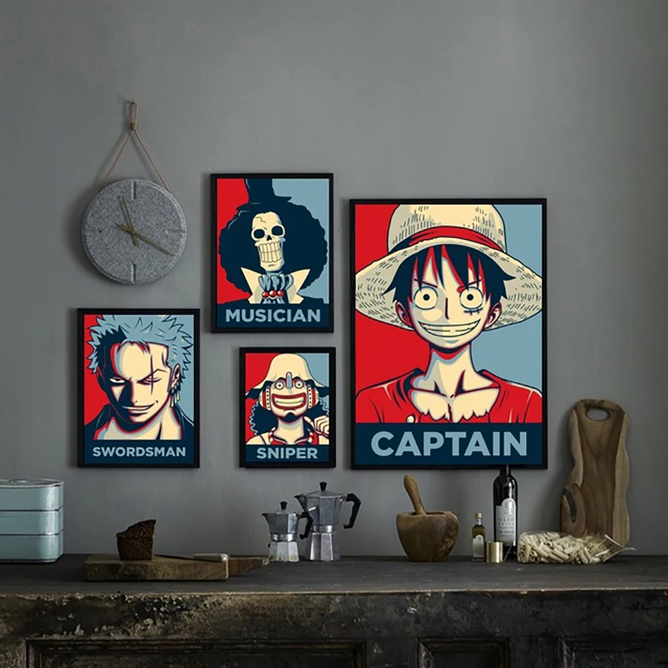 

Nordic Modern HD Prints Home Decoration One Piece Picture Poster Wall Art Canvas Anime Painting For Bedroom Modular