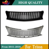 car styling auto front racing grills grille abs bumper mask for triton l200 2015 2018 radiator accessories