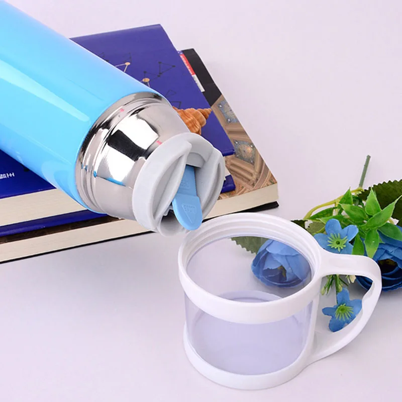 Термос бутылка для еды воды чай чашка гаррафа термика прозрачная крышка