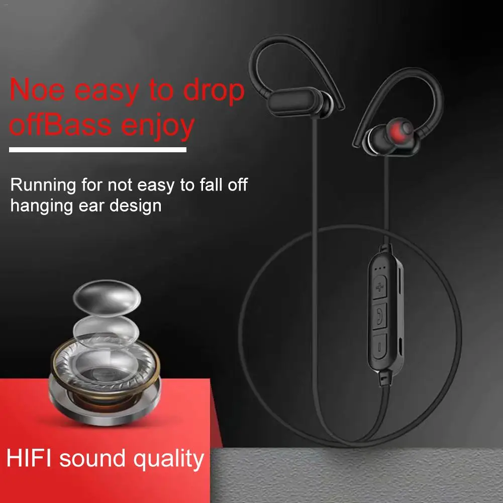 Bluetooth наушники 6D объемный звук TF карта памяти стерео 5 0 гарнитура спортивные для