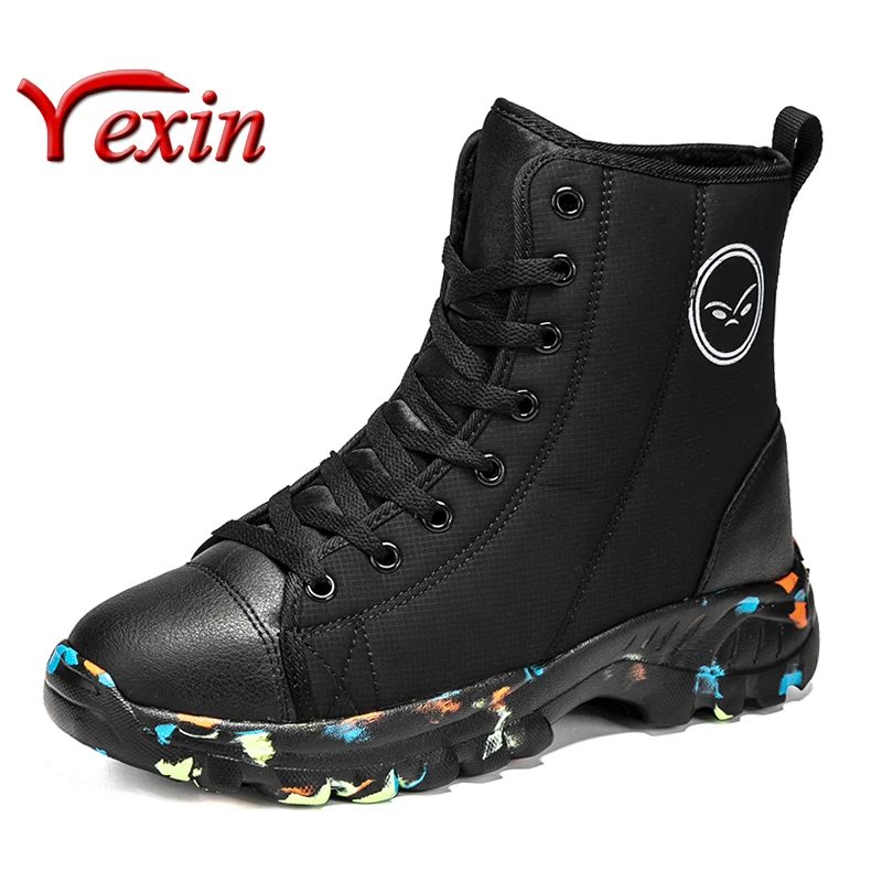 

New Outdoor Men Boots Winter High gang Snow Boots For Men Shoes Thick Plush Waterproof Slip-Resistant Keep Warm Winter Shoes