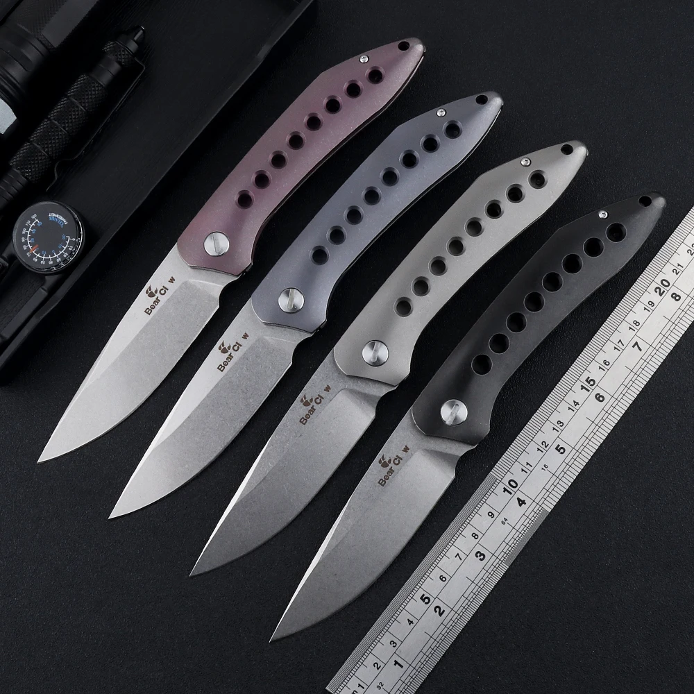 Высококачественный нож в виде медведя складной летающей акулы лезвие S35VN