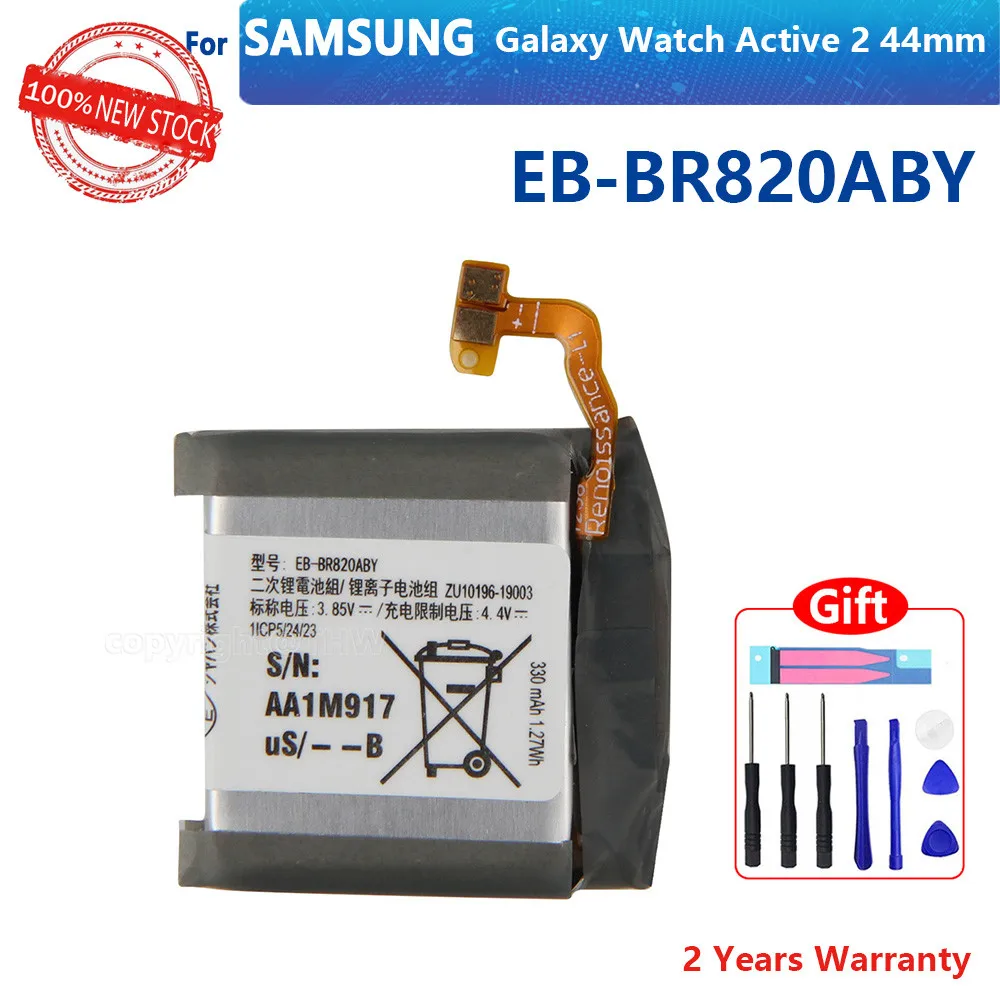 100% оригинал 340 мА · ч флейта для Samsung Galaxy Watch Active 2 44 мм батарейки часов с